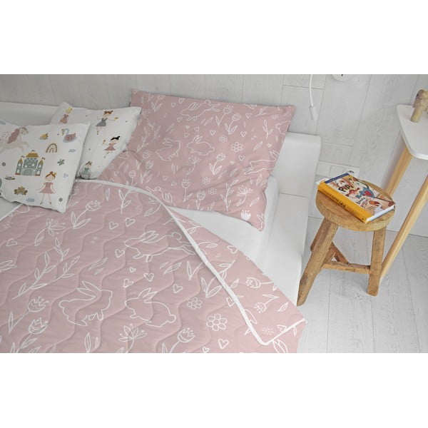 Pamut-szatén steppelt takaró és párnahuzat szett 140x200 cm – Butter Kings-image-1