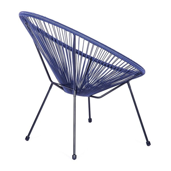 Kék fém-műanyag kerti fotel Avocado Comfort – Bonami Selection-image-3