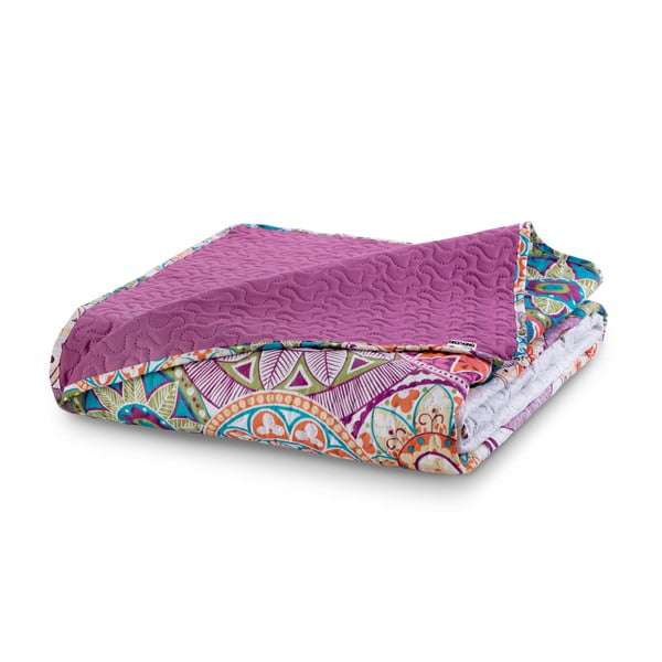 Bibi kétoldalas fukszialila mikroszálas ágytakaró, 170 x 270 cm - DecoKing-image-3