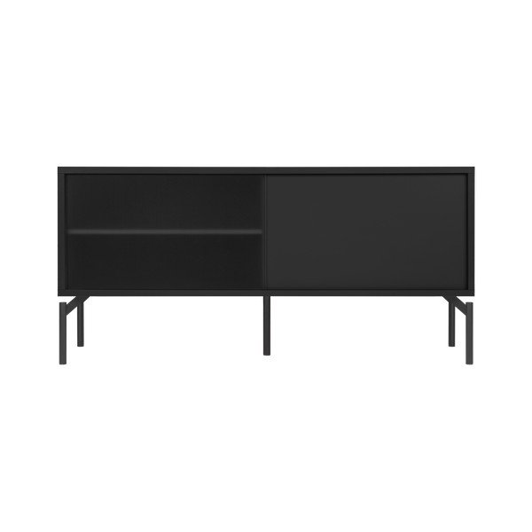 Fekete TV-állvány 116x55x42 cm Met Mini – noo.ma-image-2