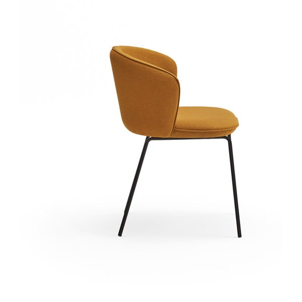 Mustársárga kárpitozott étkezőfotel szett 2 db-os Add – Teulat-image-4