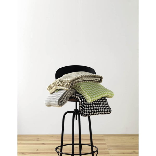 Pearls pamut-akril limezöld pléd, 140 x 180 cm - Euromant-image-1