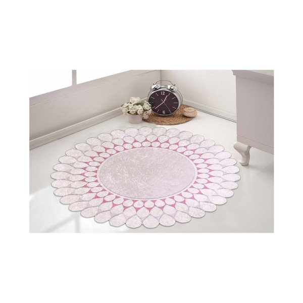 Zinno Pembe szürke szőnyeg, ⌀ 80 cm - Vitaus-image-1