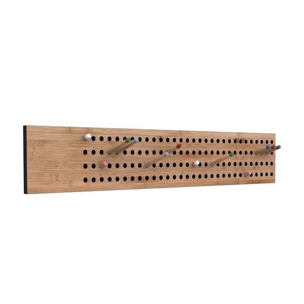 Scoreboard variálható Moso-bambusz fali fogas, szélessége 100 cm - We Do Wood