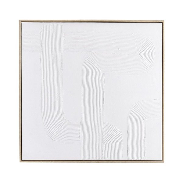 Kézzel festett keretezett-vászon kép 83x83 cm Texture – Bizzotto