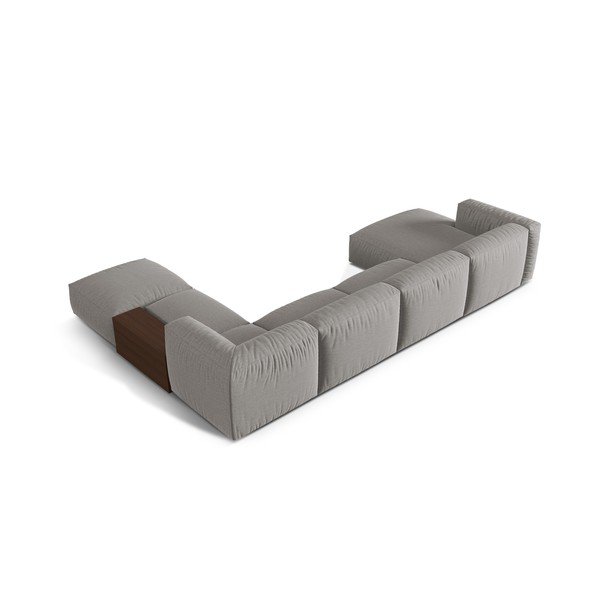 Világosszürke moduláris sarokkanapé (jobb oldali-U alakú) Martina – Micadoni Home-image-2