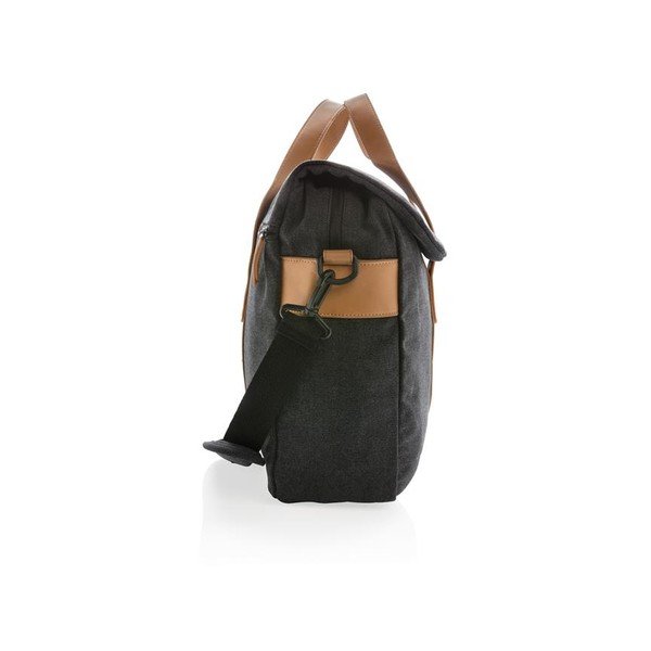 Fekete vászon hátitáska 15,6" laptophoz, 16 l - XD Design-image-2