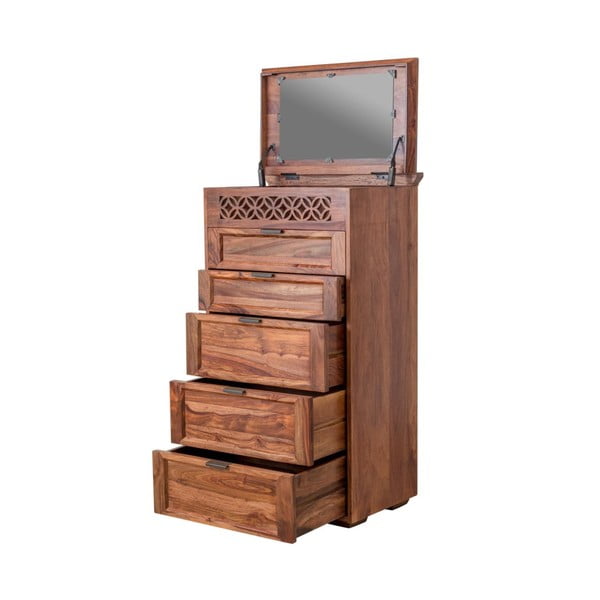 Rosie tömör rózsafa komód, hossz 60 cm - Massive Home-image-3