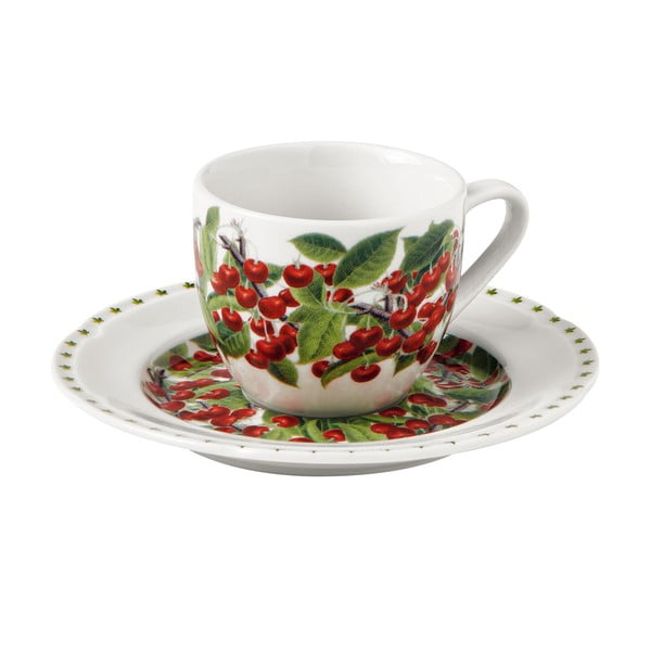 Le Primizie 4 db porcelán csésze alátéttel - Brandani-image-4