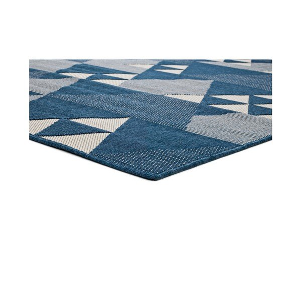 Clhoe Triangles kék kültéri szőnyeg, 140 x 200 cm - Universal-image-1