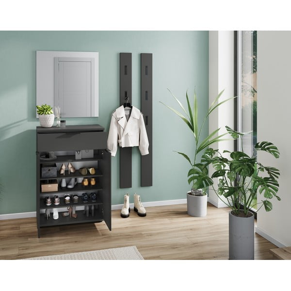 Antracitszürke fiókos cipőtartó Stanton – Germania-image-4