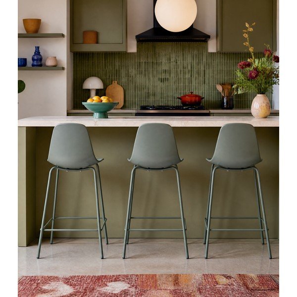 Khaki műanyag bárszék (ülésmagasság 67,5 cm) Whitby – Unique Furniture-image-3