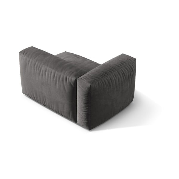 Szürke bársony kanapé modul (bal oldali) Martina – Micadoni -image-2