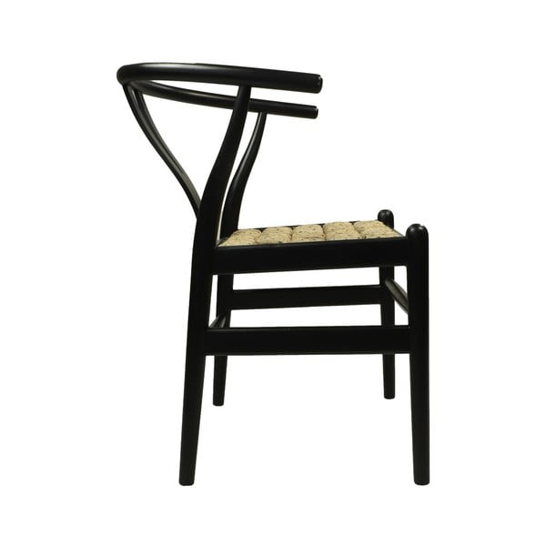 Fekete mahagóni étkezőszék Wishbone - HSM collection-image-4