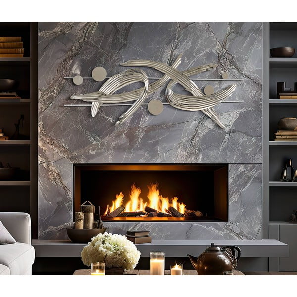 Fém fali dekoráció 121x52 cm Mondrian – Mauro Ferretti-image-1