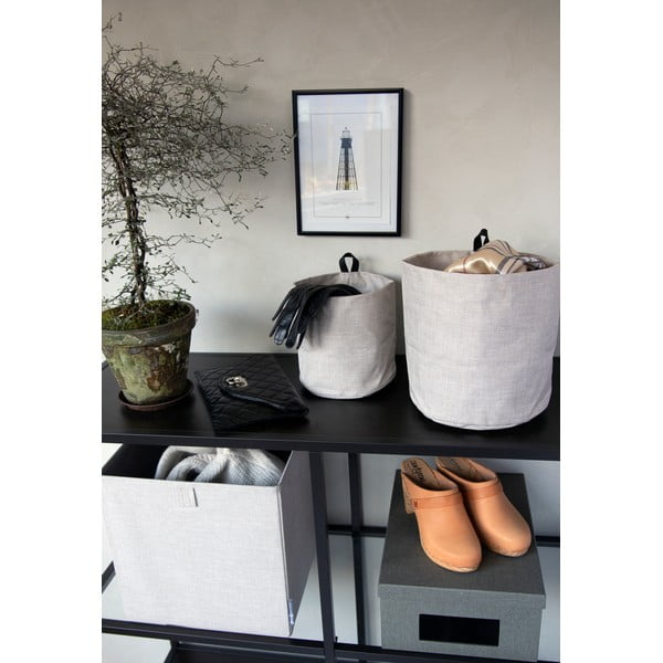 Textil tárolókosár ø 17x17 cm Soft Storage – Bigso Box of Sweden-image-3