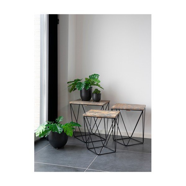 Fém kaspó szett 3 db-os ø 22 cm Nova – House Nordic-image-4