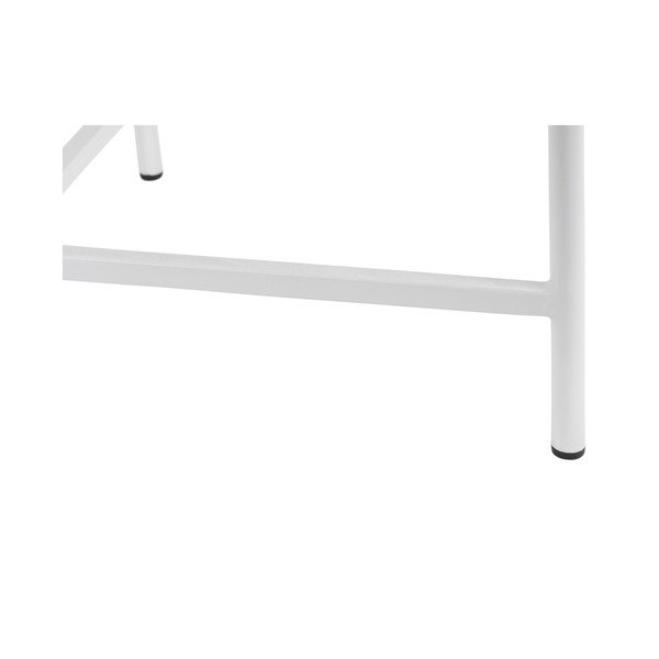 Fehér fém kerek dohányzóasztal ø 50 cm Meseta  – Leitmotiv-image-3