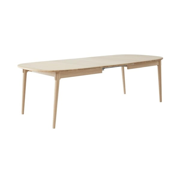 Tölgyfa bővíthető étkezőasztal hosszabbító asztallappal 106x184 cm Miro – Hammel Furniture-image-3