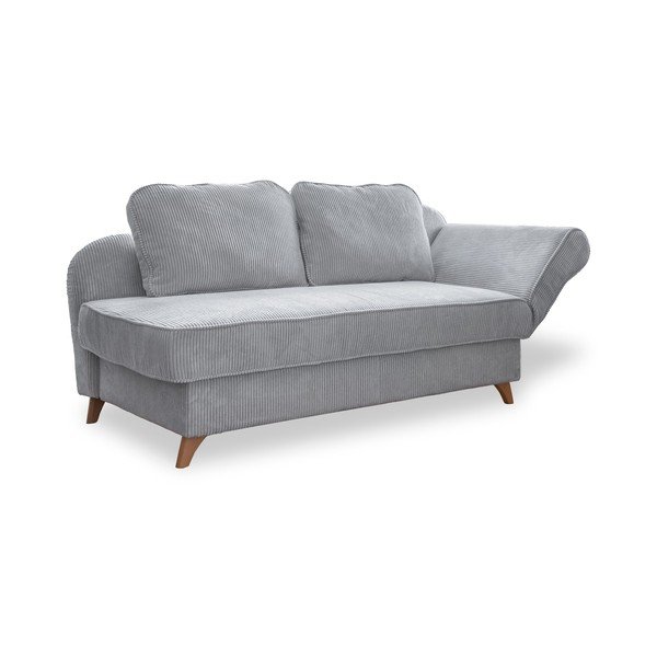 Világosszürke kordbársony heverő (jobb oldali) Chic Charlotte – Miuform