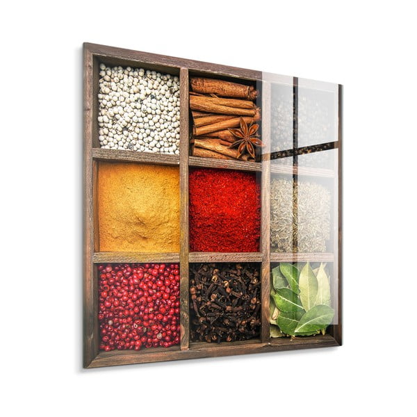Üveg kép 30x30 cm Spices Box – Styler-image-4