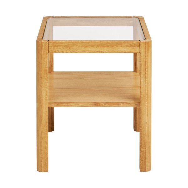 Tárolóasztal üveg asztallappal 40x40 cm Lourmarin – House Nordic-image-2