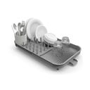 Szürke állítható műanyag edényszárító 34x37 cm Duo – Joseph Joseph