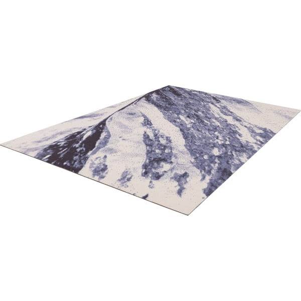 Kék gyapjú szőnyeg 133x180 cm Albo – Agnella-image-4