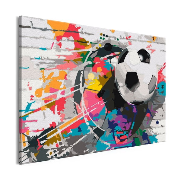 Colourful Ball DIY készlet, saját vászonkép festése, 60 x 40 cm - Artgeist