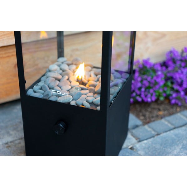 Dome fekete gázlámpa, magasság 45 cm - Cosi-image-4