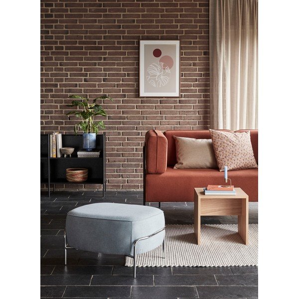 Chrome világoskék puff - Hübsch-image-1