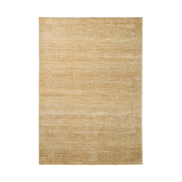 Mustársárga kézi szövésű szőnyeg 160x230 cm Eloda – Kave Home