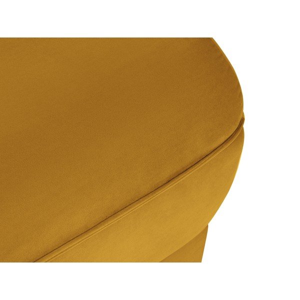 Sárga bársony puff Lando – Micadoni Home-image-4
