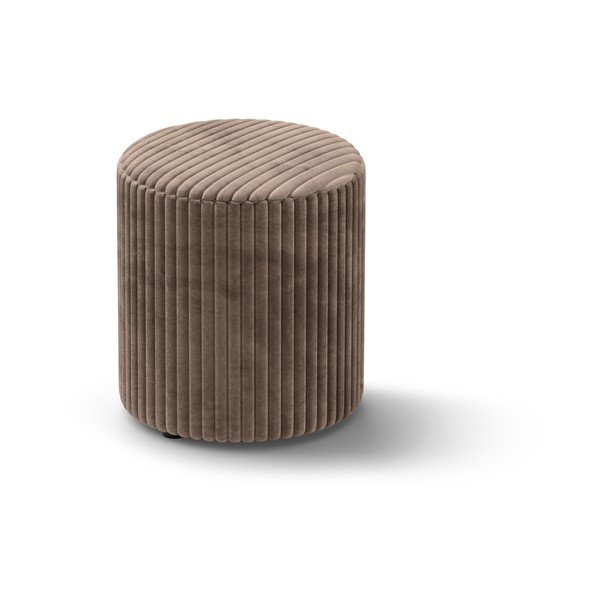 Barna kordbársony puff Dia – Micadoni 