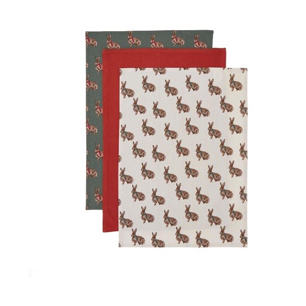 Konyharuha szett 3 db-os 45x65 cm Heritage Hare – Cooksmart ®-image-1