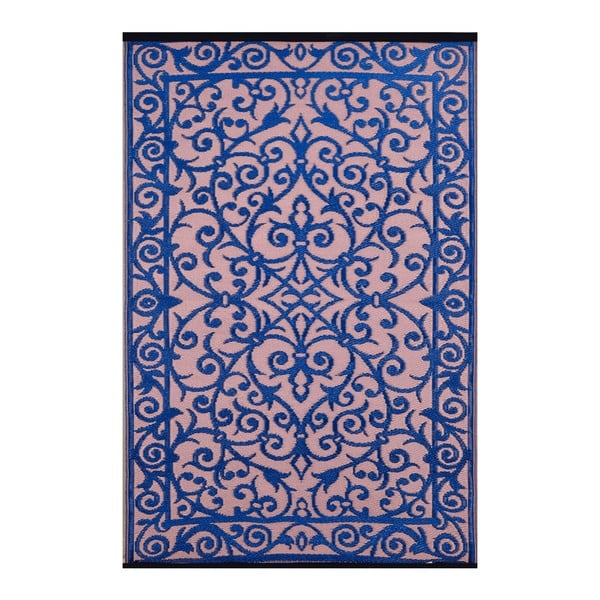 Gala kék-rózsaszín, kül- és beltérre is alkalmas, kétoldalas szőnyeg, 90 x 150 cm - Green Decore