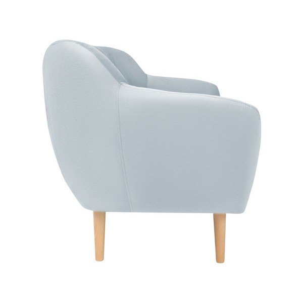 Sardaigne világoskék bársony kanapé, 158 cm - Mazzini Sofas-image-2
