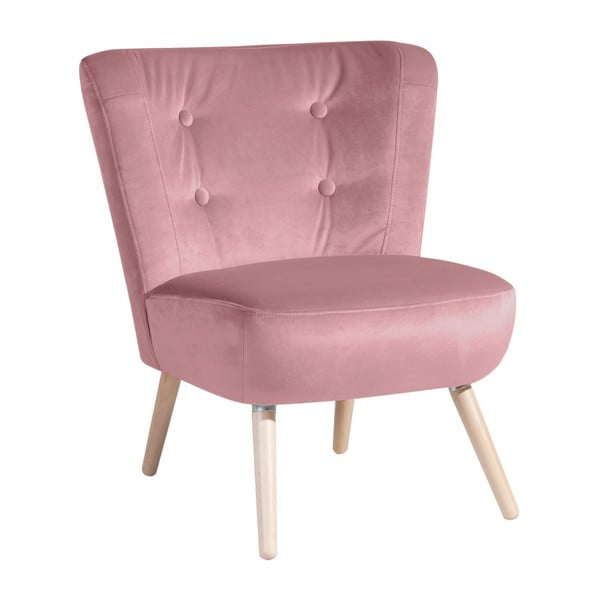 Neele Velvet rózsaszín fotel - Max Winzer