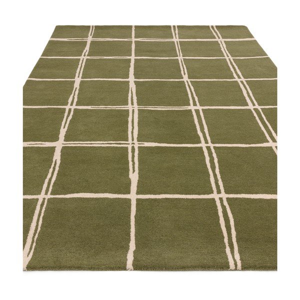 Zöld kézi szövésű gyapjú szőnyeg 200x290 cm – Asiatic Carpets-image-2