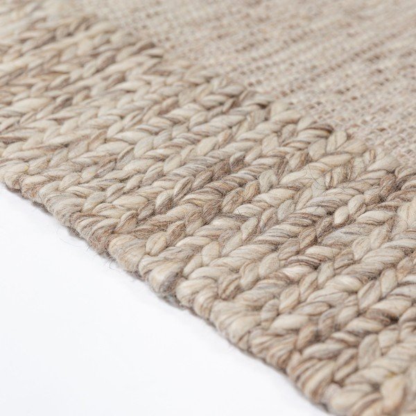 Natúr színű kézi szövésű gyapjúkeverék szőnyeg 160x230 cm Rue – Flair Rugs-image-4
