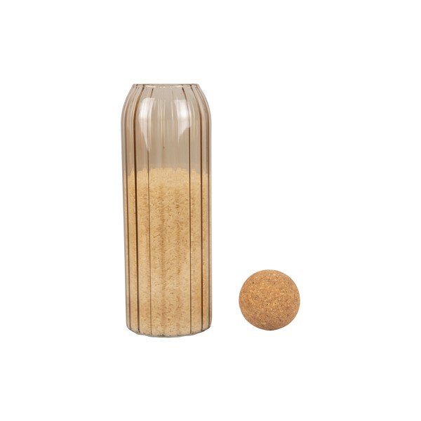 Gem barna üveg doboz parafa fedéllel, magasság 28,5 cm - PT LIVING-image-2