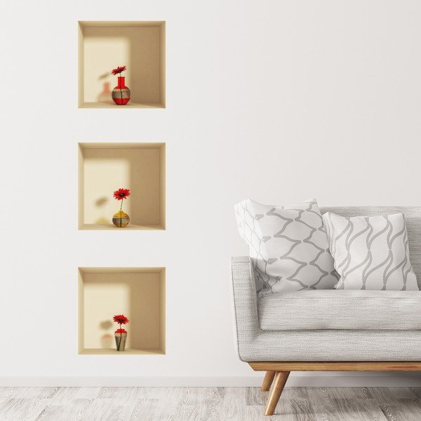 Gerberas 3D falmatrica, 3 db - Ambiance-image-1