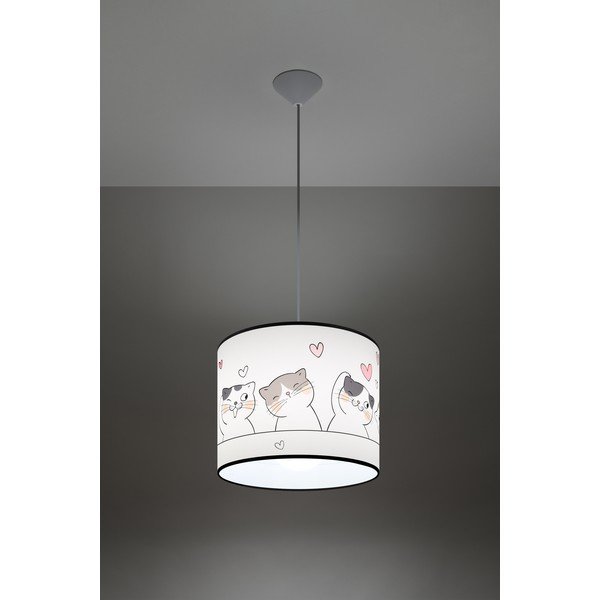 Fehér gyerek lámpa Puss – Sollux-image-1