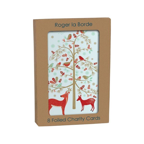 Üdvözlőlap szett 8 db-os karácsonyi mintával Christmas  – Roger la Borde-image-1