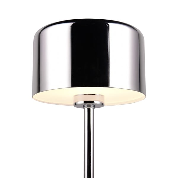 Fényes ezüstszínű LED dimmelhető asztali lámpa (magasság 30 cm) Jeff – Reality-image-1