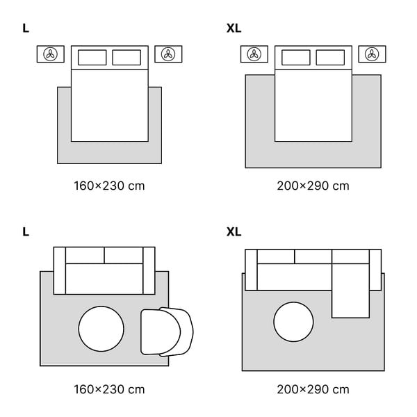 Szürke szőnyeg 160x230 cm Soft – FD-image-3