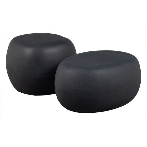 Antracitszürke kerek dohányzóasztal ø 50 cm Pebble – vtwonen-image-2