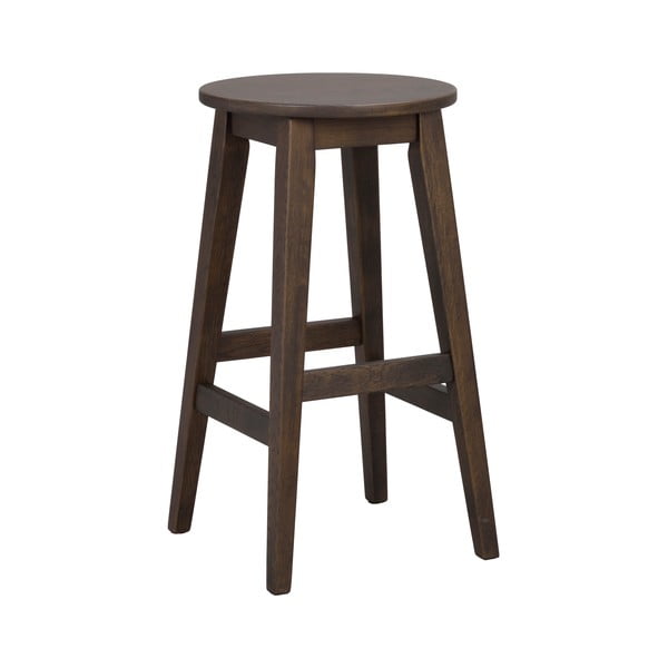 Sötétbarna tölgyfa bárszék szett 2 db-os (ülésmagasság 65 cm) Austin – Rowico-image-2