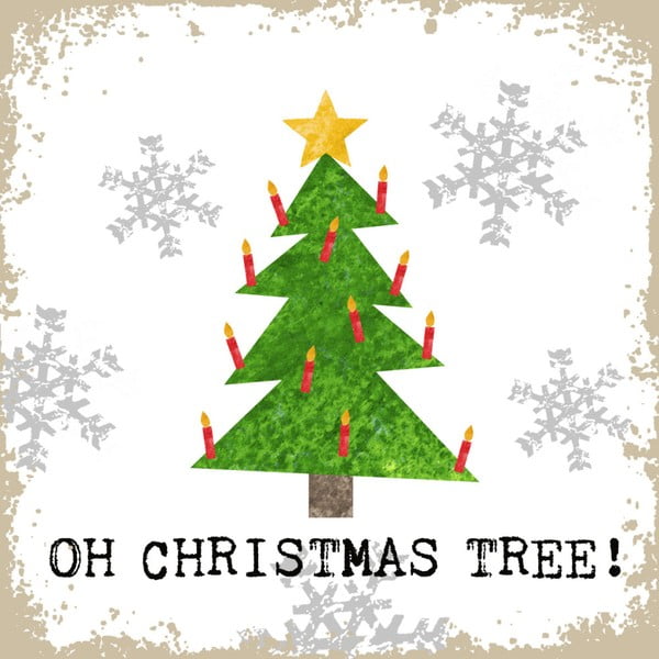 Oh Christmas Tree 10 db-os papírszalvéta szett karácsonyi motívummal - PPD