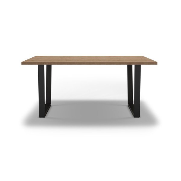 Étkezőasztal tölgyfa dekoros asztallappal 100x180 cm Francesca – Marckeric-image-2